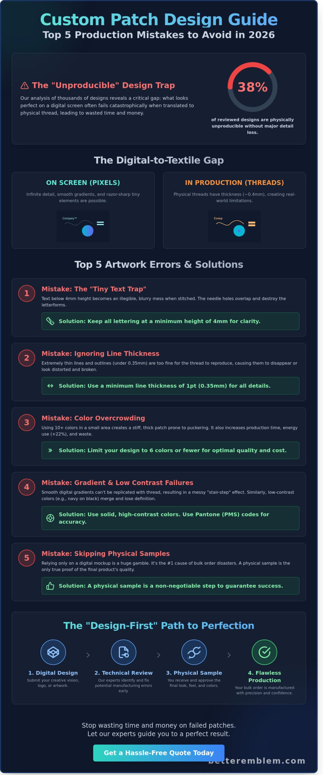 Custom Patch Design Mistakes to Avoid in 2026: An OEM Insider’s Guide