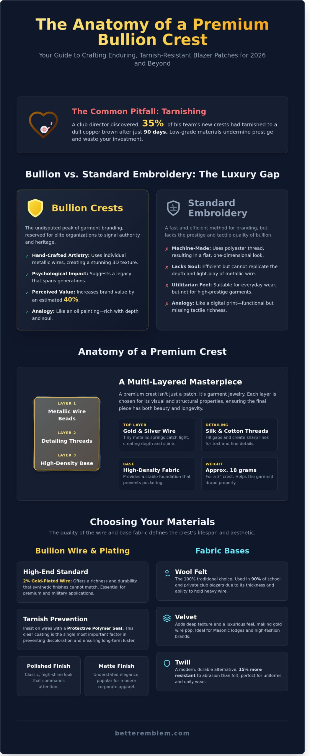 Custom Bullion Patches for Blazers: A Manufacturer’s 2026 Buying Guide