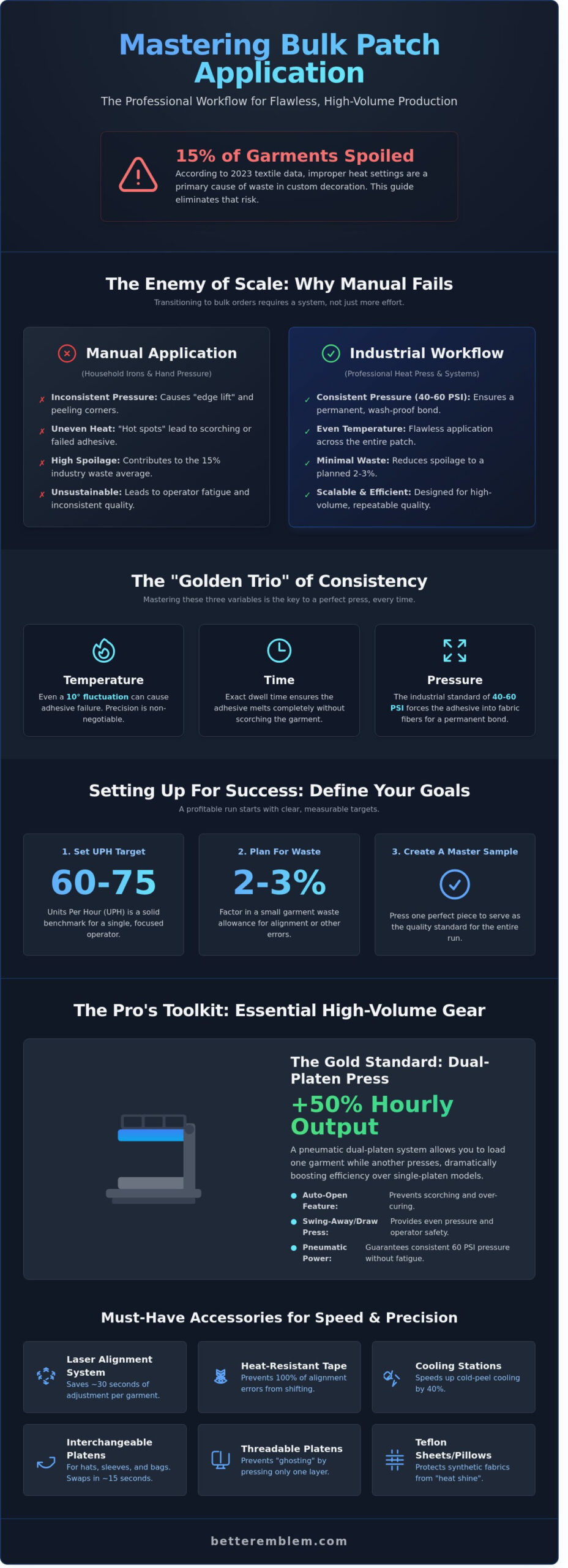 How to Apply Heat Transfer Patches in Bulk: A Brand's Production Guide