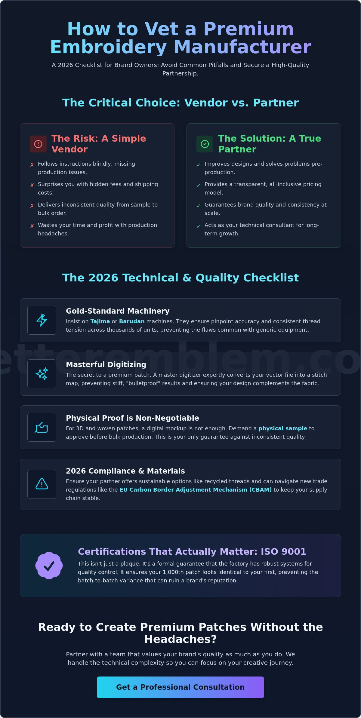How to Choose the Right Custom Embroidery Manufacturer (刺繡廠商) in 2026