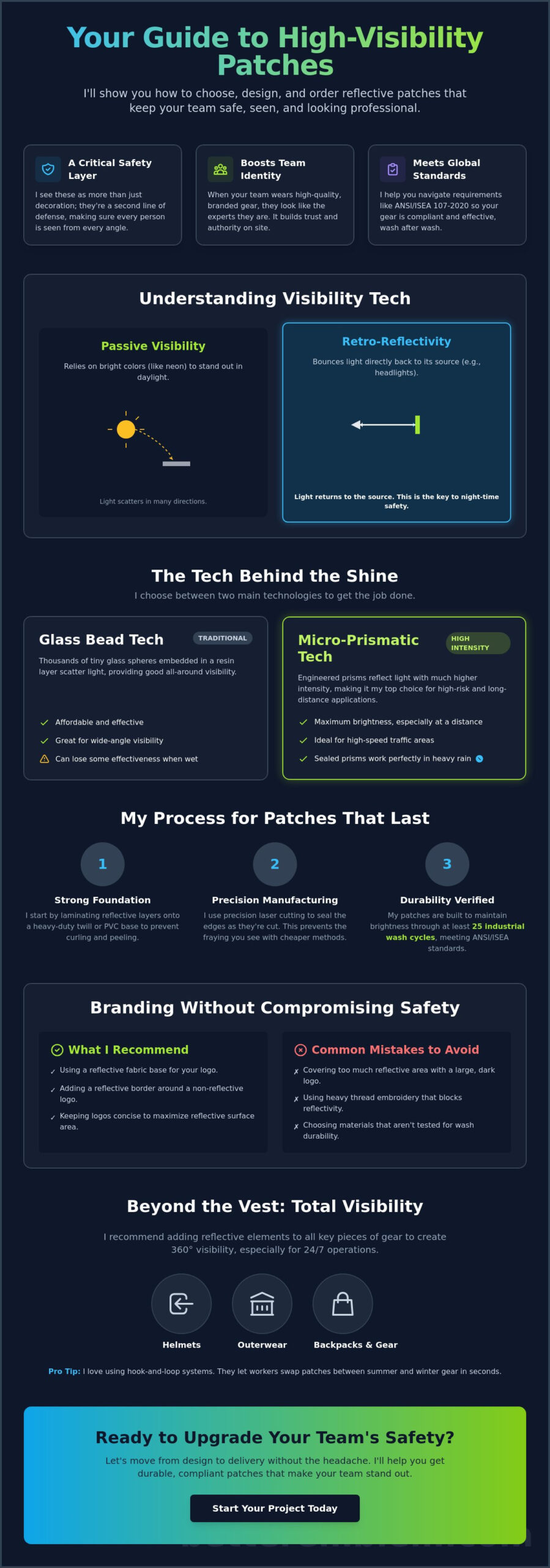 Custom Reflective Patches for Safety Gear: The 2026 Manufacturer’s Guide