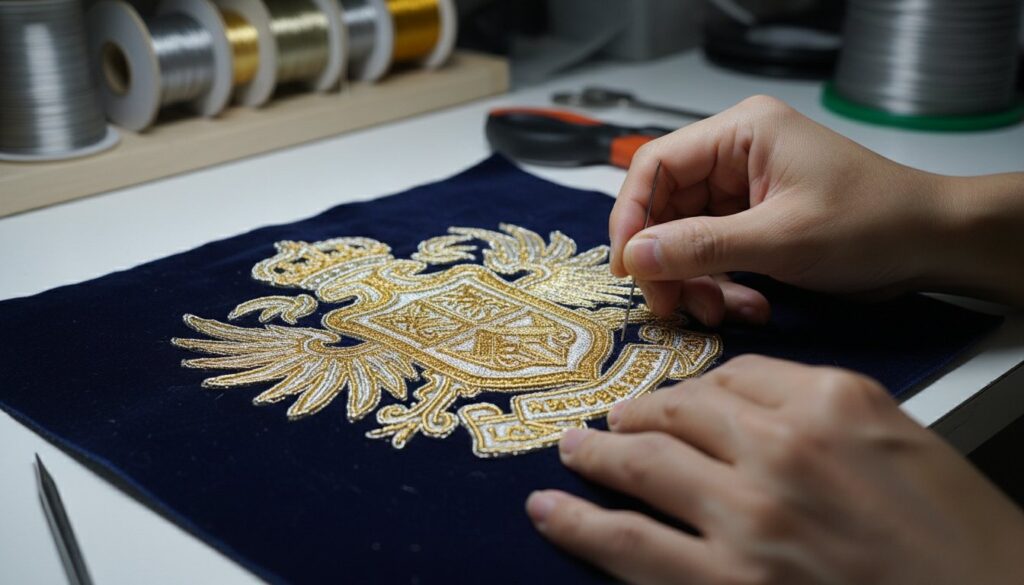 手作りワイヤー刺繍: プレミアム・ブリオンパッチの究極ガイド