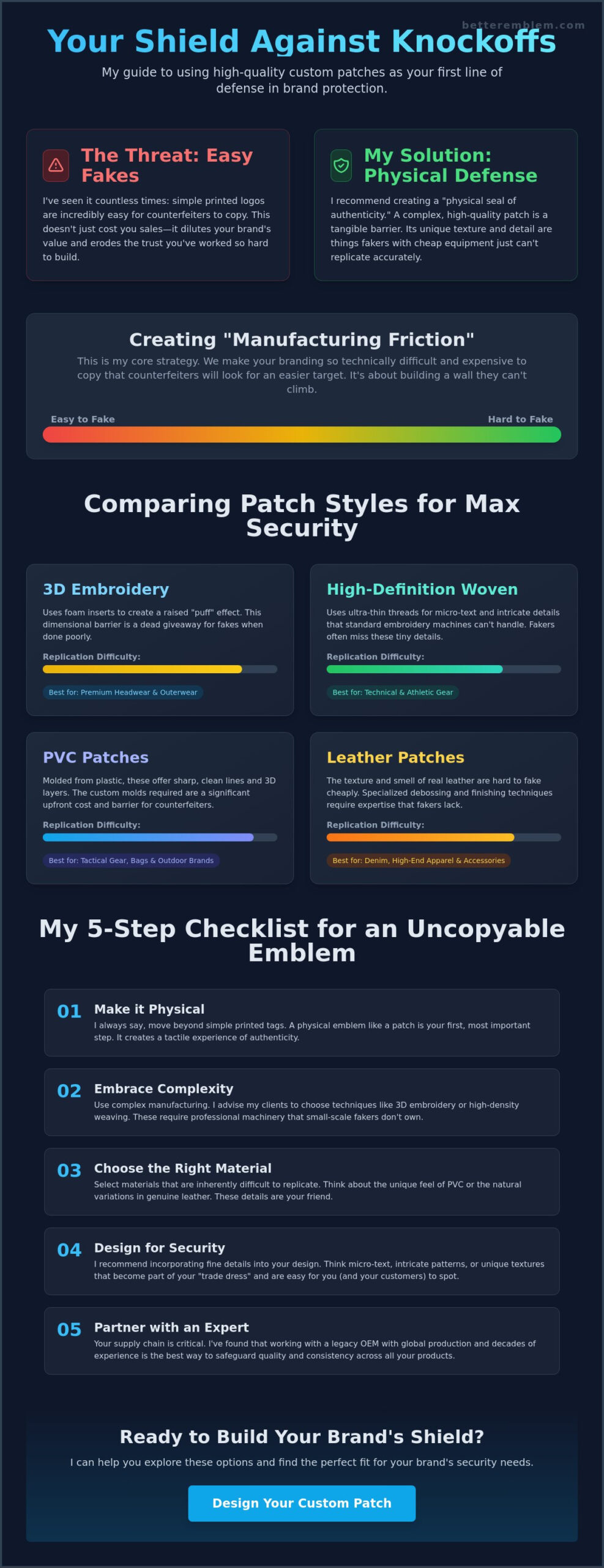Brand Protection with Custom Patches: A Guide to Safeguarding Your Identity